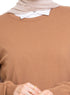 Coffee Round Knit Pullover - Khotwh